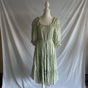 Ivy City Madeline Blue Floral Dress